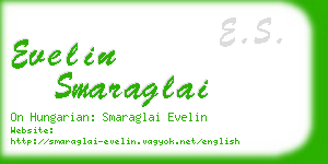 evelin smaraglai business card